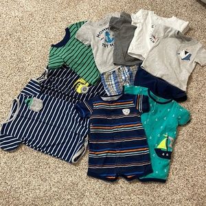 Lot of baby boy 18 months summer clothes